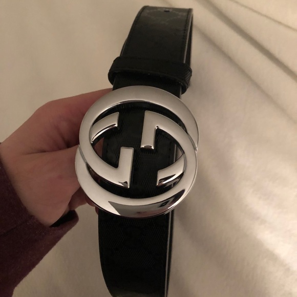 Black Gucci Belt 28-34 (90) - Picture 1 of 3